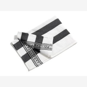 Pillivuyt Viskestykke 90 x 60 cm sort/hvid brede striber