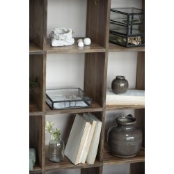 Ib Laursen Vase m/riller, krakkeleret glasur