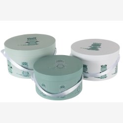 J-Line - Rund Opbevaringskasse m/drage motiv - Flere St�rrelser