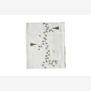 Speedtsberg - jule bordlber m/broderi 35x160 cm. 