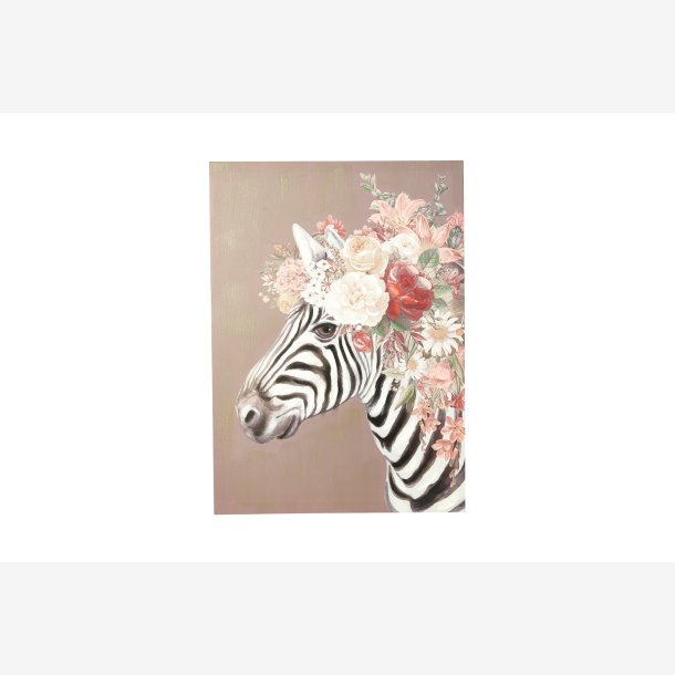 Speedtsberg Lei zebra billede/maleri 50x70 cm