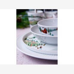 Pillivuyt Pliss Tallerken flad Dia 28 cm Hvid