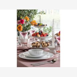 Pillivuyt Pliss Tallerken flad Dia 28 cm Hvid