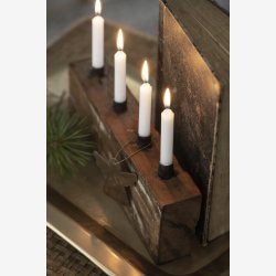 Ib Laursen bakke firkantet m/bladmnster "messing" B: 28 L: 43,5cm.