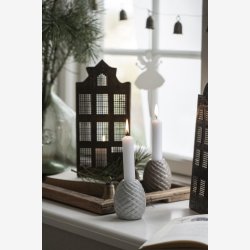 Stillenat kogle stage til kronelys grn H: 7,5 : 6,3cm.