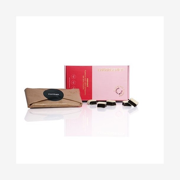 Lakridseriet - Hornbk slow cooked salt liquorice/lakrids m/hvid chokolade Ca. 230g