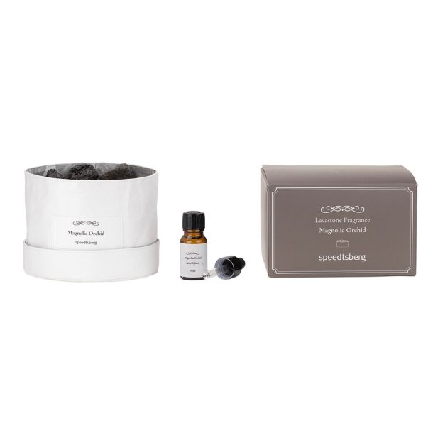 Speedtsberg - Duft diffuser m/lavasten &amp; 10ml Duft olie Magnolia Orchid