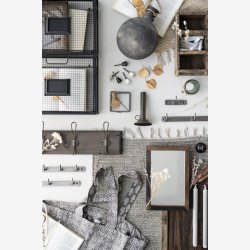 Ib Laursen knage i stl look H:4,5 L:10 D:3,7 cm.