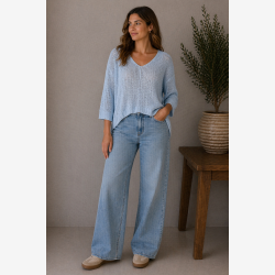 Marta Du Chateau - MdcBetina Strik Lysebl� Onesize