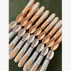 Notre Dame - Tjklemme Hvid m/Fersken blomst