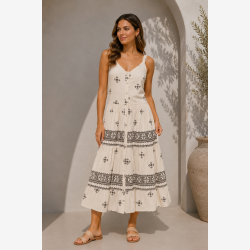 Ofelia - Lotte Kjole Creme