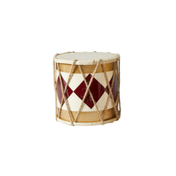 Speedtsberg - Tromme m. Mnster 15x15cm, Rd og Hvide - Flere varianter