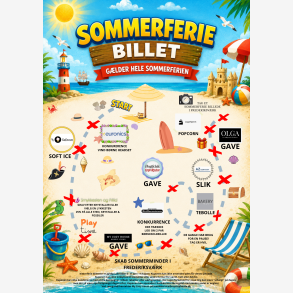 Sommerferie Billet 2026 � Masser af oplevelser, gaver og fordele i Frederiksv�rk