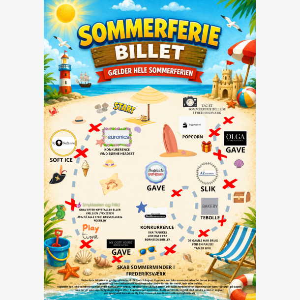 Sommerferie Billet 2026 � Masser af oplevelser, gaver og fordele i Frederiksv�rk