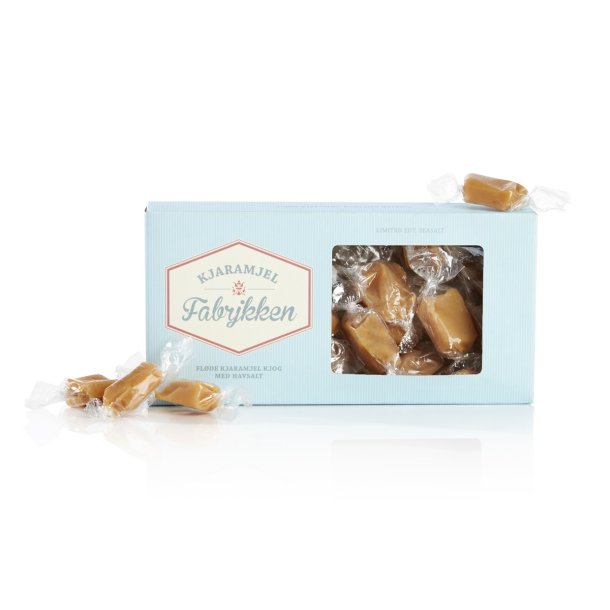 Kjaramjel Fabrjkken - Fldekjaramjel kjog m/mandler &amp; havsalt ca. 110g.