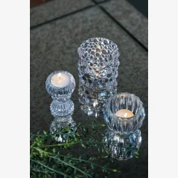 Speedtsberg - Fyrfadsstage i glas �9x8cm, Klar