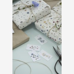 Ib Laursen til/fra kort pk. m/8 ass. blomster kort B: 3,3 H: 6 cm.