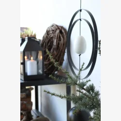 SNOREN - pskeg i Eg m/hvid finish