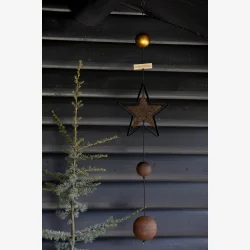 SNOREN - Outline stjerne sort str. S 12,5x12,5cm. 