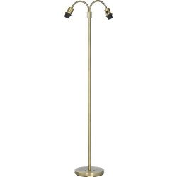 PR HOME - Amy Gulvlampe Flex2, Antik Messing. 150cm.