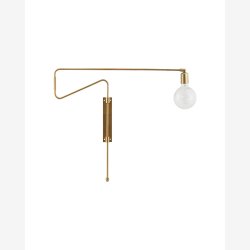 House Doctor - V�glampe Messing 70 cm.