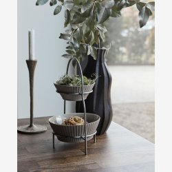 House Doctor - Tallerkenopsats S�lv finish 24,5x17,2x32 cm.