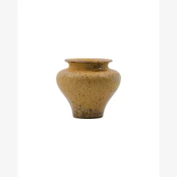 House Doctor - Vase Keramik Sennepsgul H: 8,5 �: 9,5 cm.