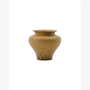House Doctor - Vase Keramik Sennepsgul H: 8,5 �: 9,5 cm.