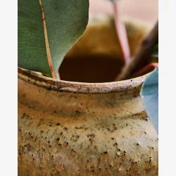 House Doctor - Vase Keramik Sennepsgul H: 8,5 �: 9,5 cm.