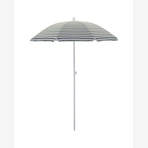 House Doctor - Strandparasol Gr�n/hvid Polyester