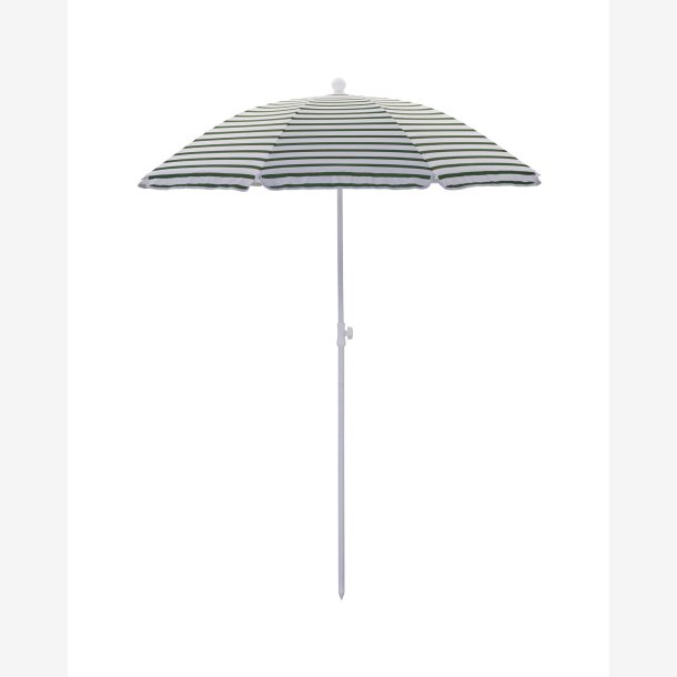 House Doctor - Strandparasol Gr�n/hvid Polyester