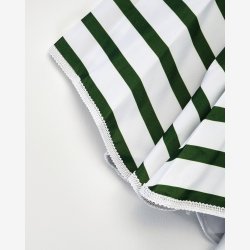 House Doctor - Strandparasol Gr�n/hvid Polyester