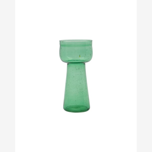 House Doctor - Vase Gr�nt Glas H16.5 cm.
