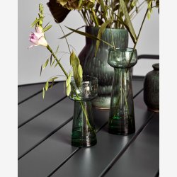 House Doctor - Vase Gr�nt Glas H16.5 cm.