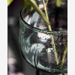 House Doctor - Vase Gr�nt Glas H16.5 cm.