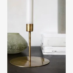 House Doctor - Lysestage t/kronelys Antik "Messing" H: 12 �: 13 cm. 