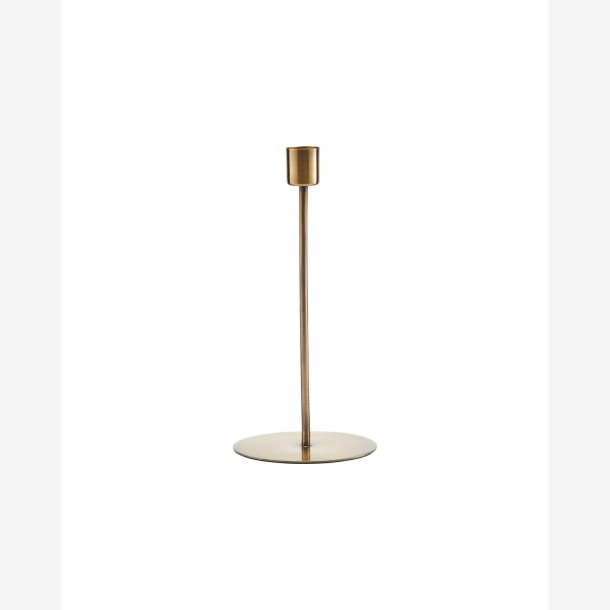 House Doctor - Lysestage Antik messing H20xL9.5 cm.