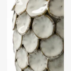 House Doctor - Urtepotteskjuler Keramik Hvid H: 10 �: 15 cm.