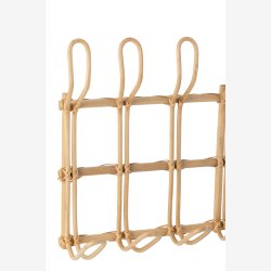 J-Line - Knager�kke m/7 dobbelt knager Bambus/Rattan L: 55 H: 29 cm. 