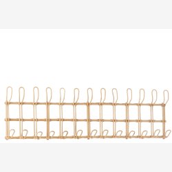 J-Line - Knager�kke m/13 dobbelt knager Bambus/Rattan L: 110 H: 29 cm. 