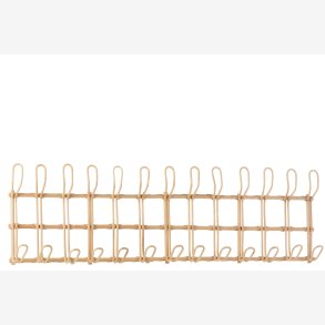 J-Line - Knager�kke m/13 dobbelt knager Bambus/Rattan L: 110 H: 29 cm. 