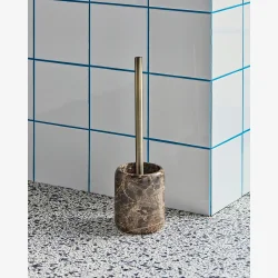House Doctor - Toiletb�rste Brun Marmor H: 36 �: 10 cm. 