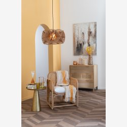 J-Line - Loft Lampe i flettet Rattan : 50 H: 25cm. 