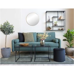 House Nordic - Vita hjrnebord, sort 45x45x45 cm