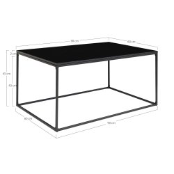 House Nordic - Vita sofabord sort, 90x60x45 cm