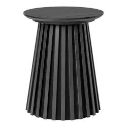 House Nordic - Osaka Hjrnebord, egefiner, sort, 40x50 cm