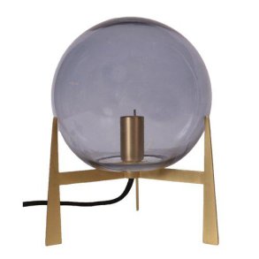 PR HOME - Milla bordlampe, guld/gr, 28 cm