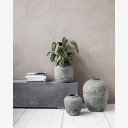 House Doctor - Vase Gr� Beton 47x37 cm.