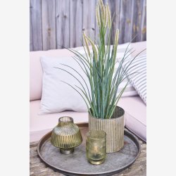 Speedtsberg - Glas LED Batteri lampe Grn H: 15 : 10 cm. 