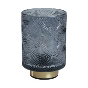 Speedtsberg - Glas LED Batteri lampe Bl H: 15 : 10 cm.